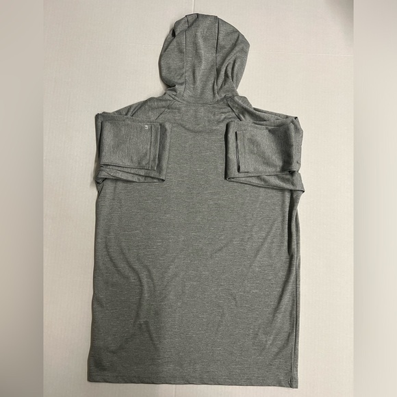 Nike-  Swim Hoodie - Mens - Gray - 100% Polyester - Dri-Fit - UPF 40+ - Picture 11 of 12